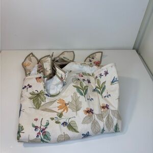 Longaberger Magazine Basket Liner Botanical Fields Fabric LINER ONLY, NO BASKET